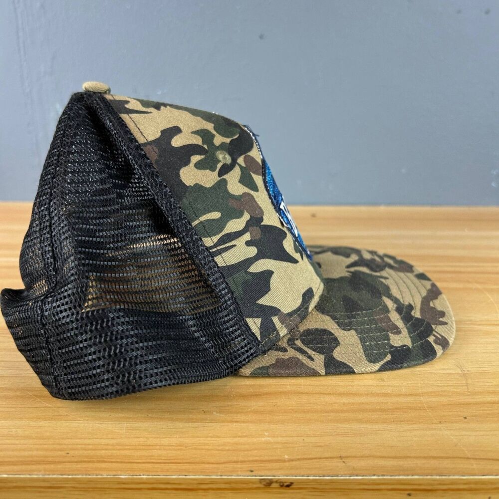 Bay Local Big X Snapback Hat Cap Camo  Embroidery Mesh Back Cotton Blend - Picture 5 of 6